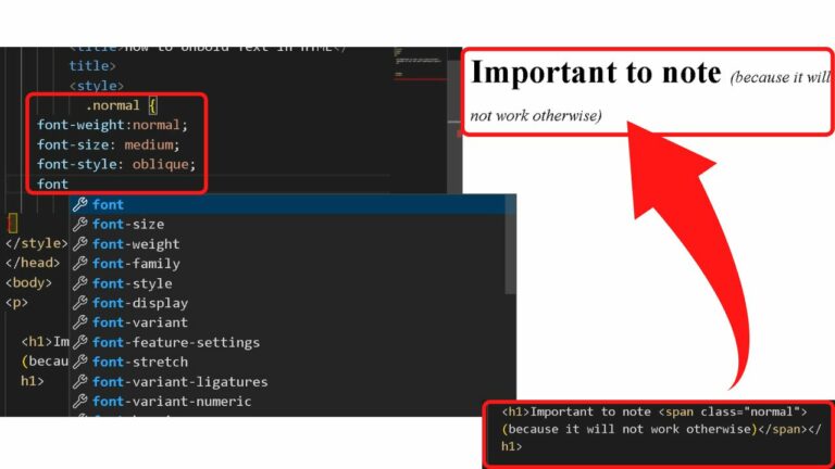 Unbold Text In HTML — Best Step-by-step Guide