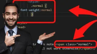 How to Unbold Text in HTML