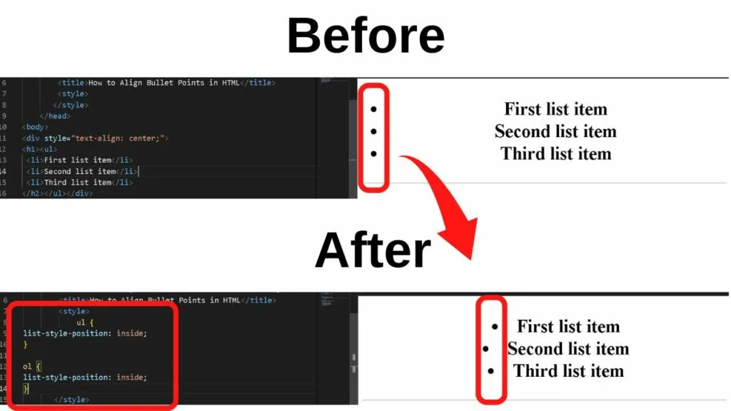 how to bullet point in html