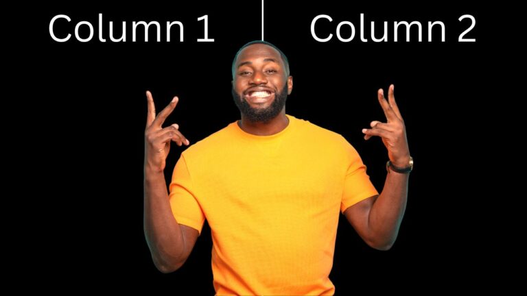 html 2 columns