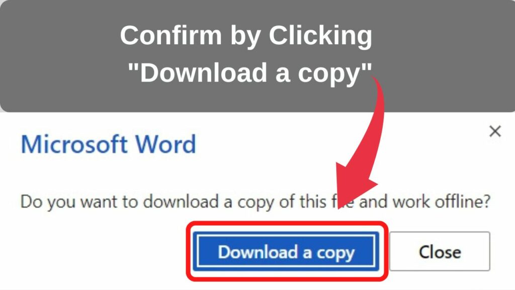 How to save a Word document as HTML - Step 3 confirmation