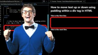 How to Move Text Up or Down in HMTL