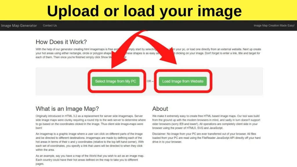 How to find coordinates of an image in HTML - Method 1 Step 1