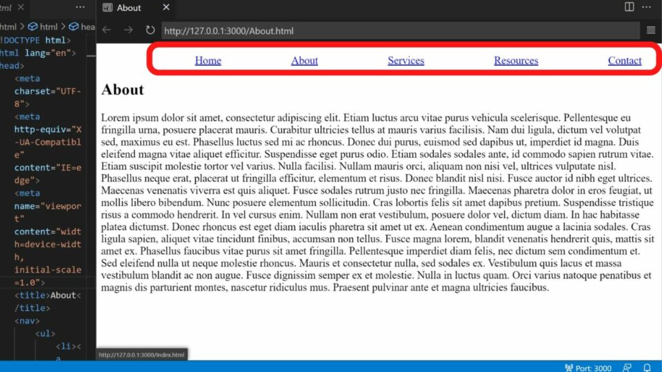 comment faire un site html avec plusieurs pages