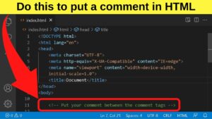 How to Put a Comment in HTML — The Answer