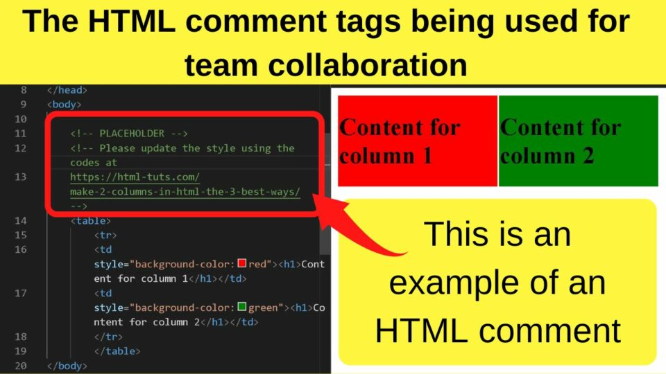 How to Put a Comment in HTML — The Answer